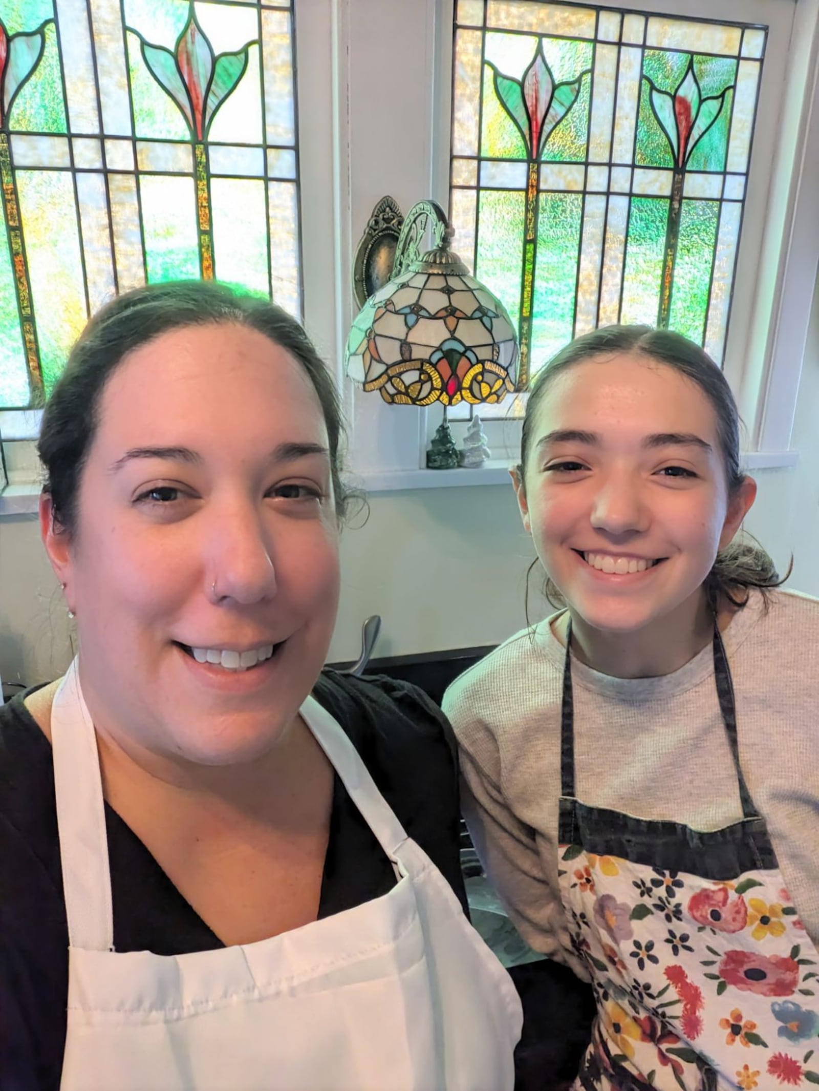 Dana Tatar of Oakwood is the winner of the Dayton Daily News Holiday Cookie Contest with her recipe for Festive Stuffed Cookie Butter Cookies. She enjoys baking with her daughter, Scarlett (CONTRIBUTED PHOTO).