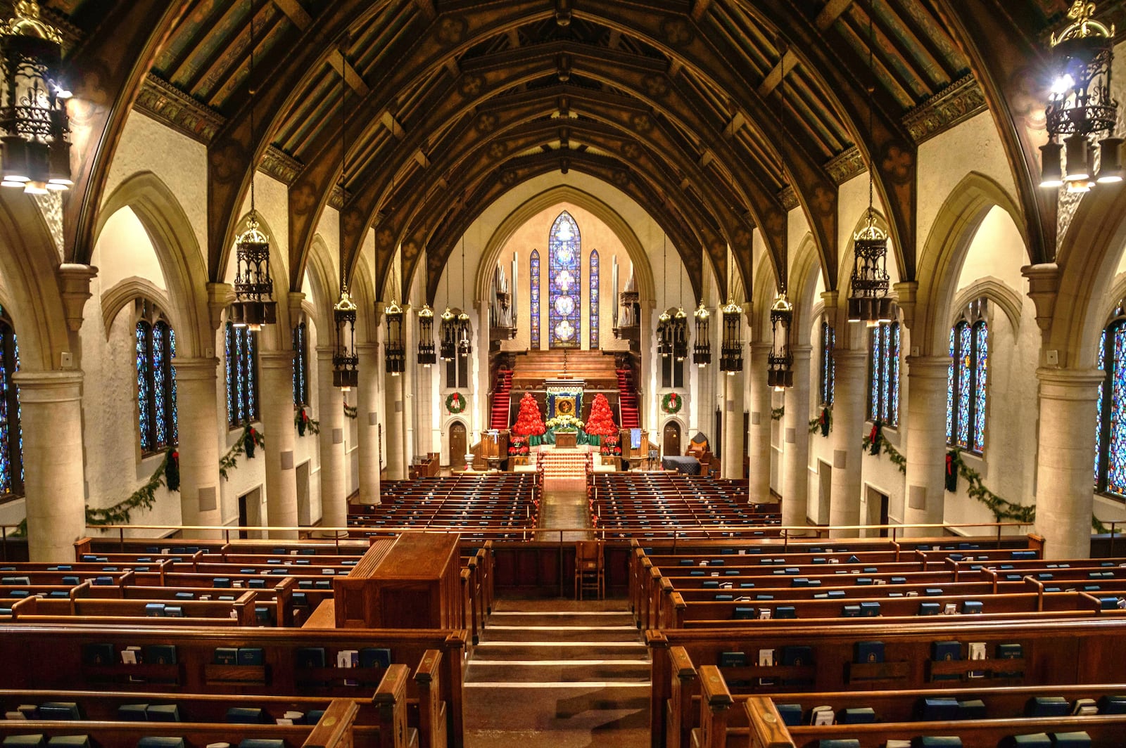 The sanctuary of the Westminster Presbyterian Church (built 1925, dedicated 1926) on the corner of First and Wilkinson Streets in downtown Dayton. DAYTON DAILY NEWS ARCHIVES