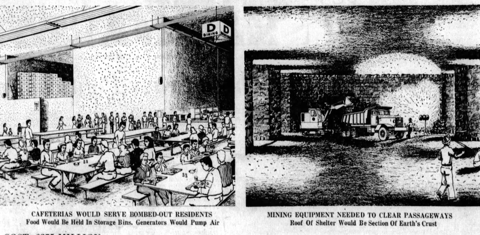 July 10, 1960: Builder proposes shelter 700 feet underneath city. DAYTON DAILY NEWS ARCHIVES