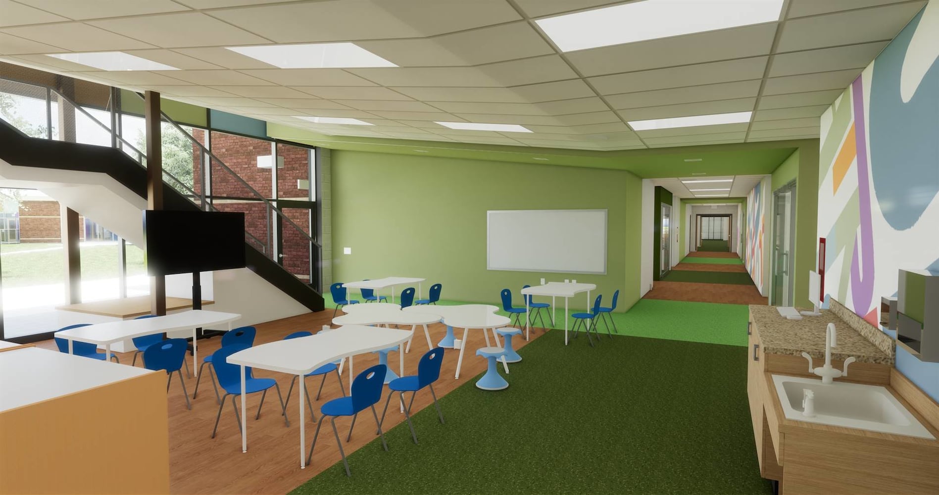 Fairborn PreK-2 School Renderings