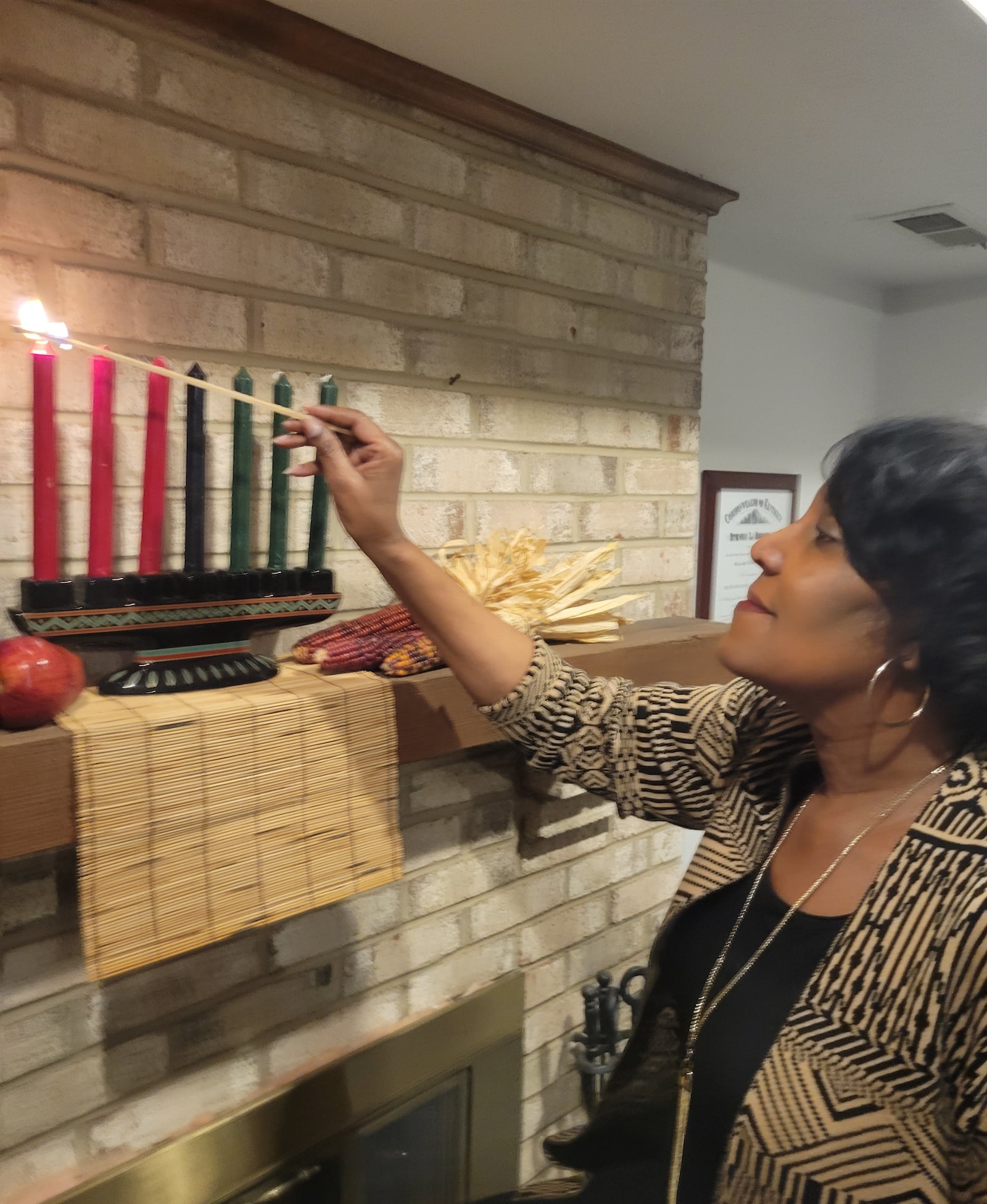 Linda Gillispie loves passing down the Kwanzaa traditions. SUBMITTED