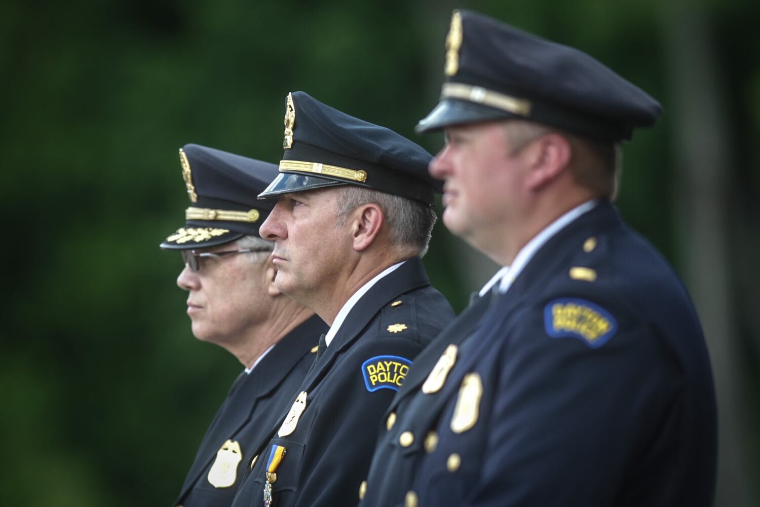 PHOTOS: Dayton police pay respects to K9 Phantom