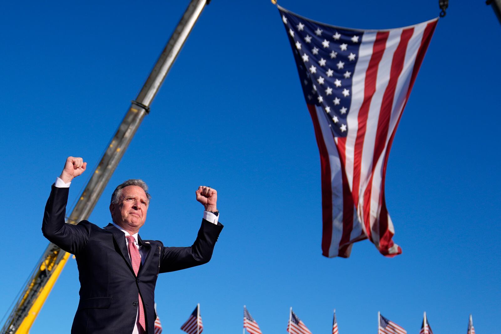 FILE - Steve Witkoff arrives at a campaign rally for Republican presidential nominee former President Donald Trump at the Butler Farm Show, Oct. 5, 2024, in Butler, Pa. (AP Photo/Evan Vucci, File)