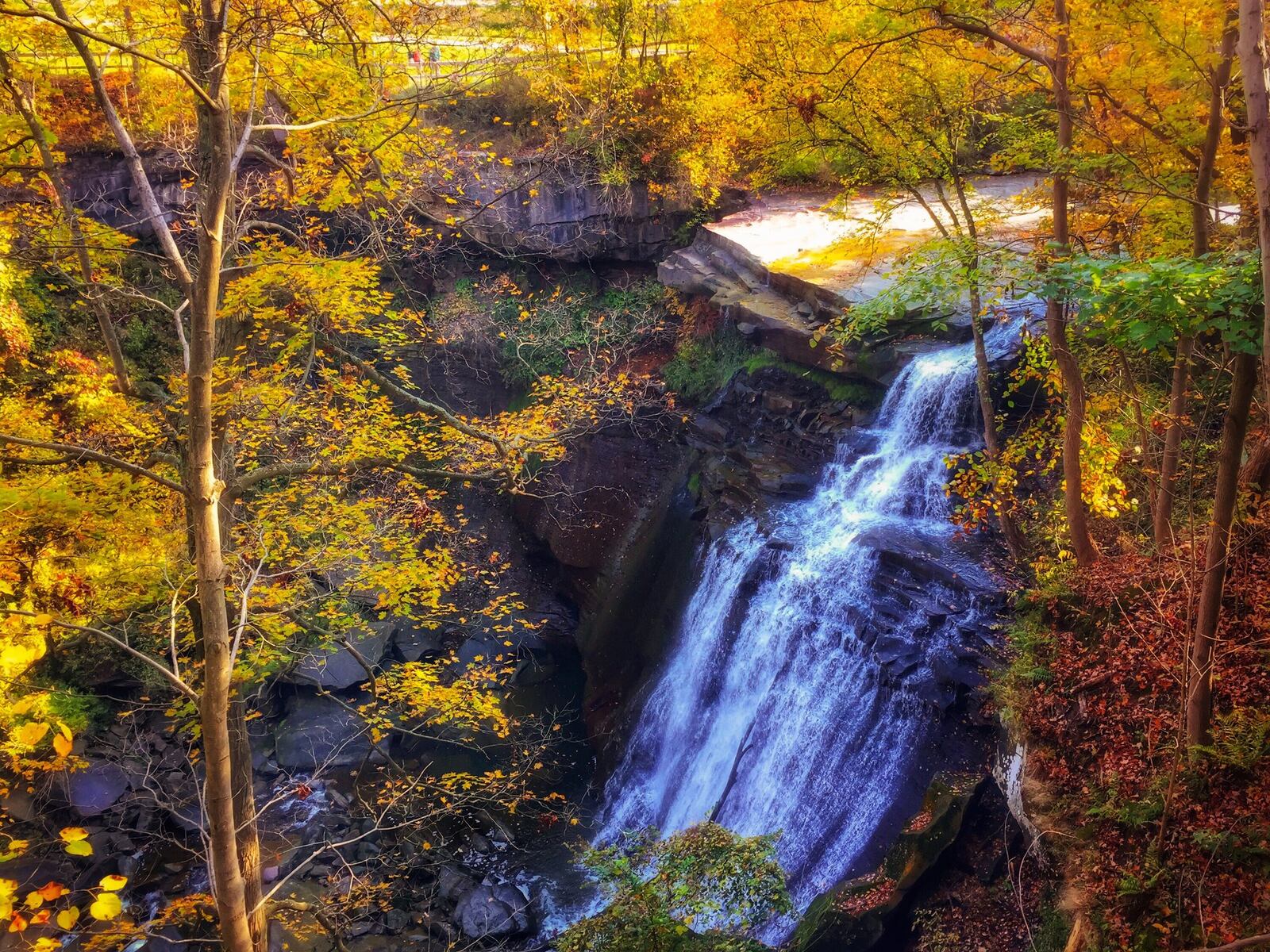Brandywine Falls in Cuyahoga Valley National Park. CONNIE POST/STAFF