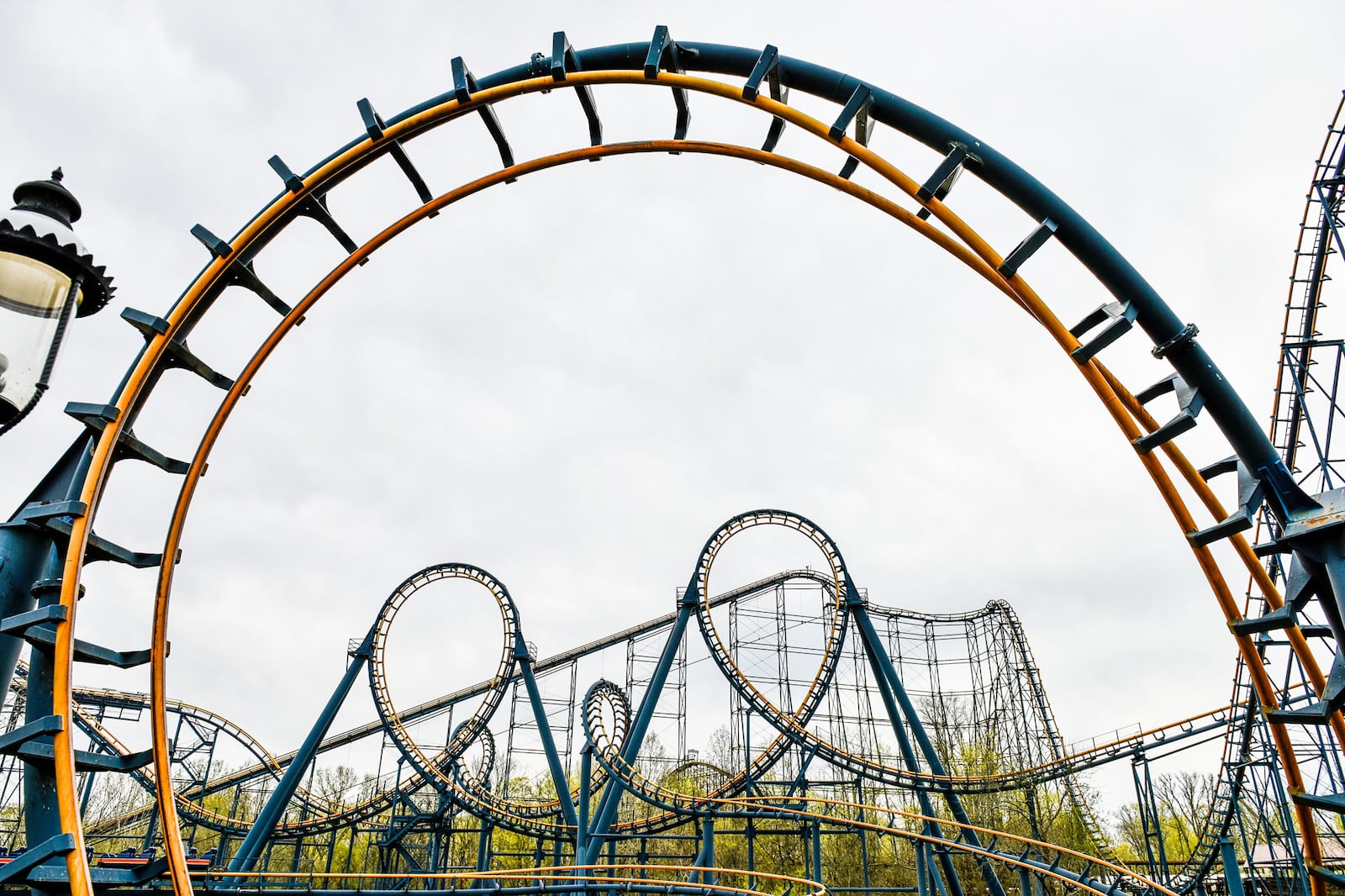 Kings Island held their media day event previewing what to expect this year Wednesday, April 17, 2019 in Mason. The Kings Mills Antique Autos are back in action and The Beast is celebrating forty years in operation this season. The park entrance has been upgraded with improvements to the Royal Fountain, building facades and new pavers and landscaping in that area. This is the Vortex with its multiple loops visible. NICK GRAHAM/STAFF