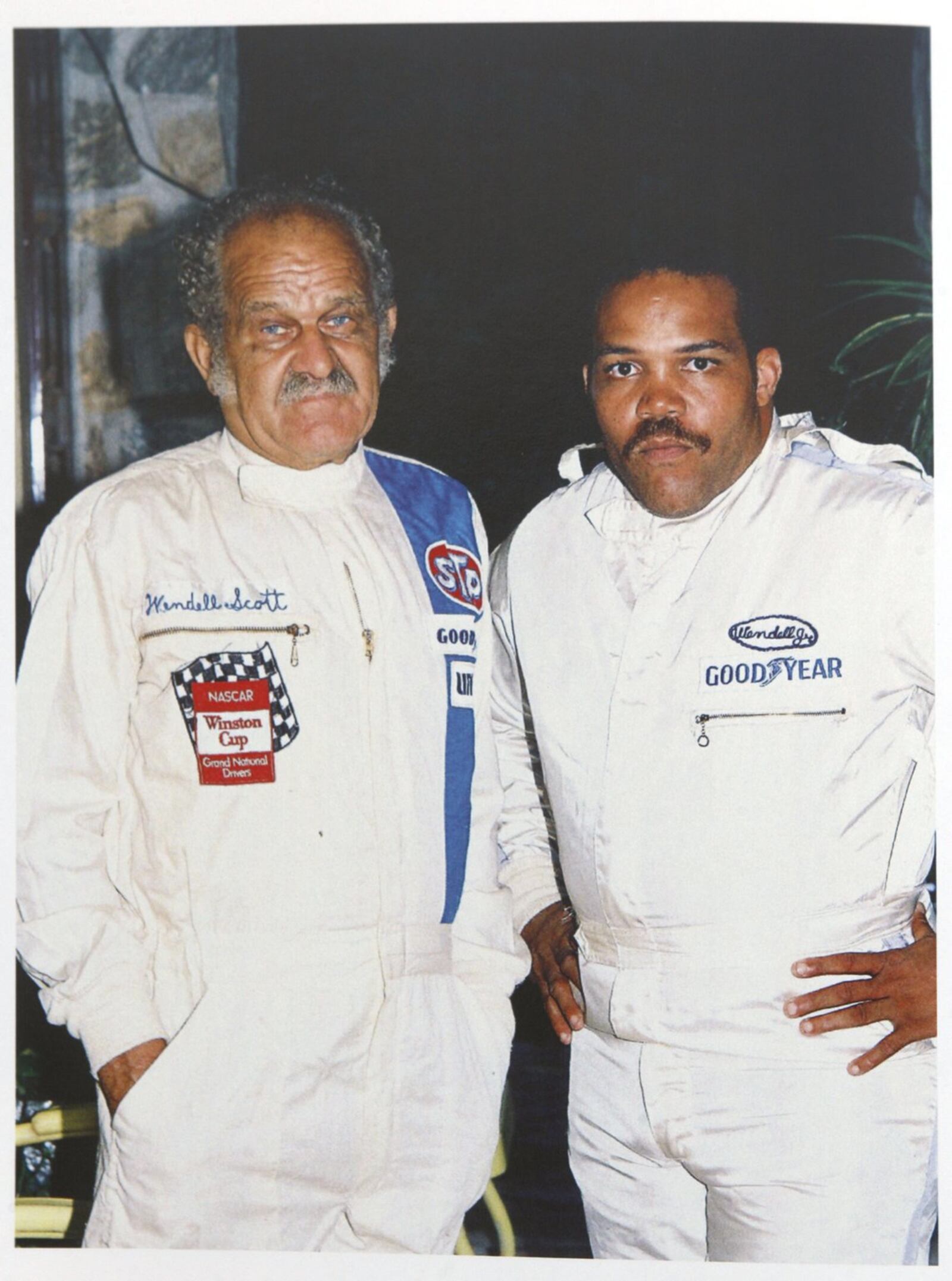 Racing legend Wendell Scott (on left) and a young Steve Ross on (right). DDN FILE