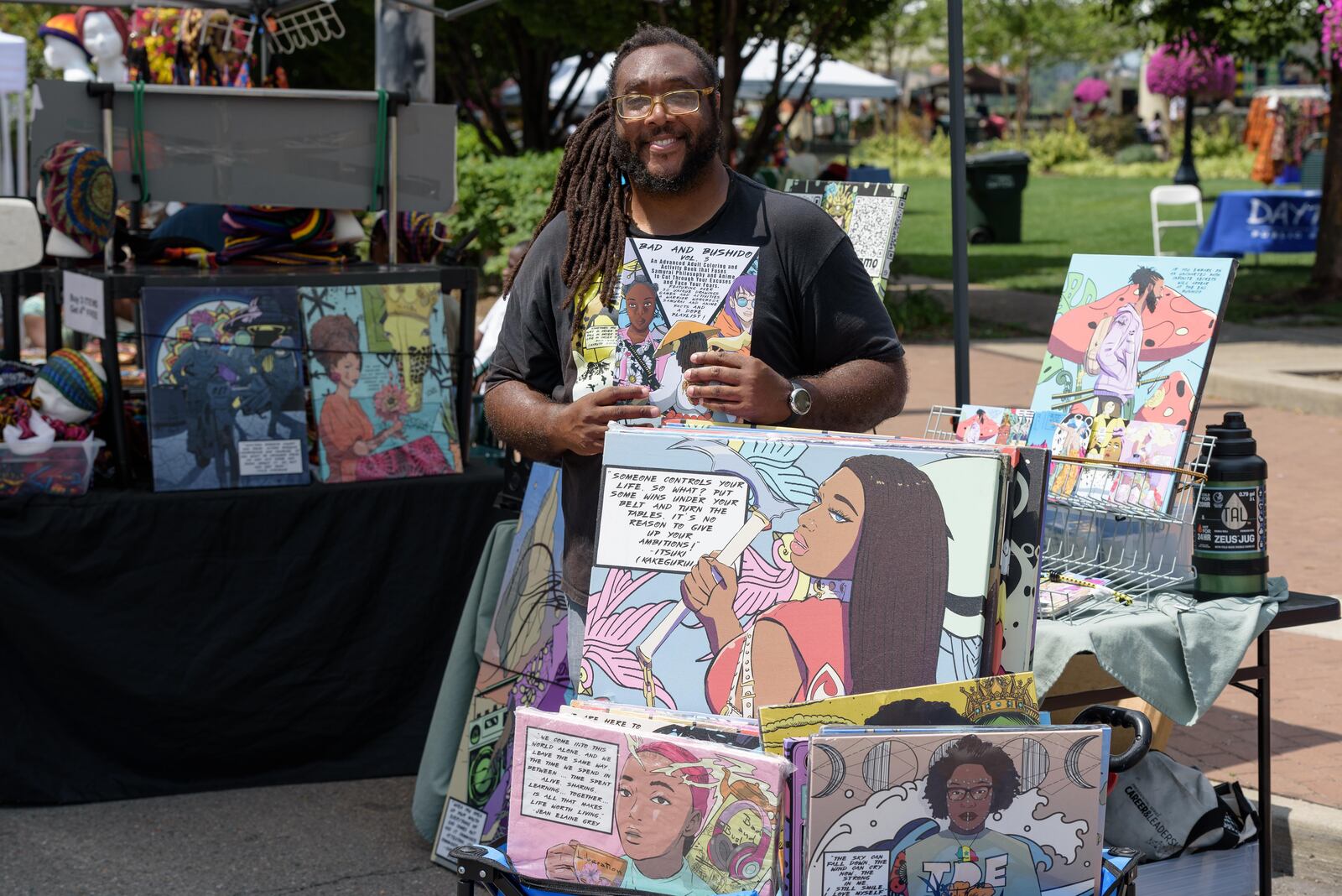 The Dayton African American Cultural Festival celebrated its 18th year at RiverScape MetroPark in downtown Dayton on Saturday, Aug. 17 and Sunday, Aug. 18, 2024. Festivities included live music, food and merchandise vendors, educational resources, activities for children and more. Here are scenes from Saturday. TOM GILLIAM / CONTRIBUTING PHOTOGRAPHER