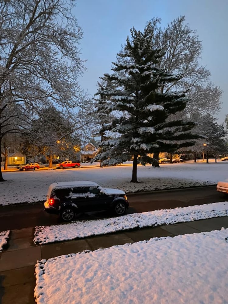 PHOTOS: Snowfall in April in the Miami Valley