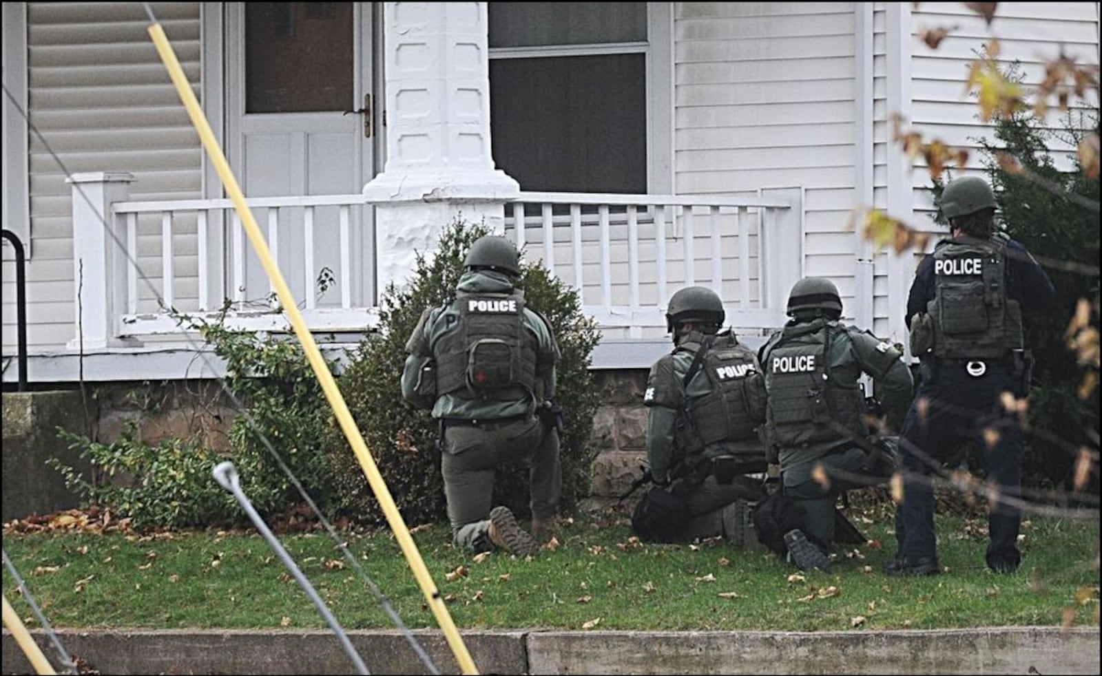 The Piqua SWAT team was one of several law enforcement agencies called to the standoff on Fair Road in Sidney on Wednesday, Sidney Police Chief William Balling said. (Marshall Gorby/Staff)