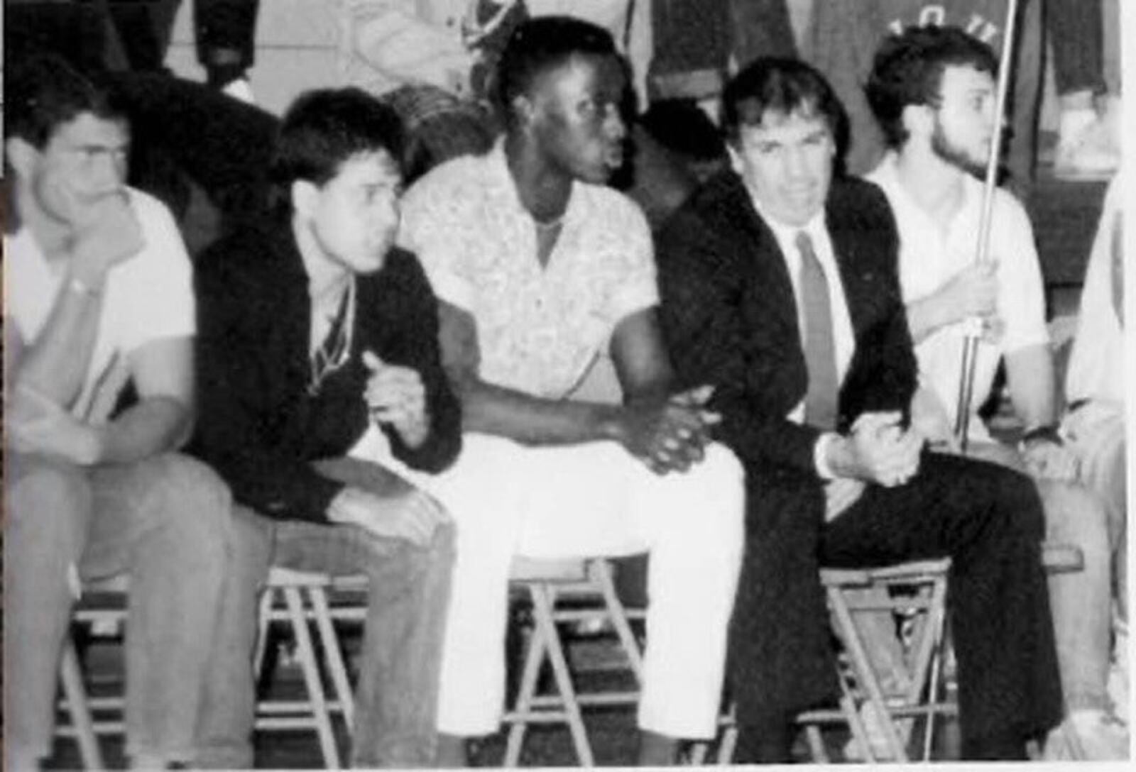 Young coaches, from left: Frank Martin, Art Cabrera, Anthony Grant and Shakey Rodriguez. CONTRIBUTED