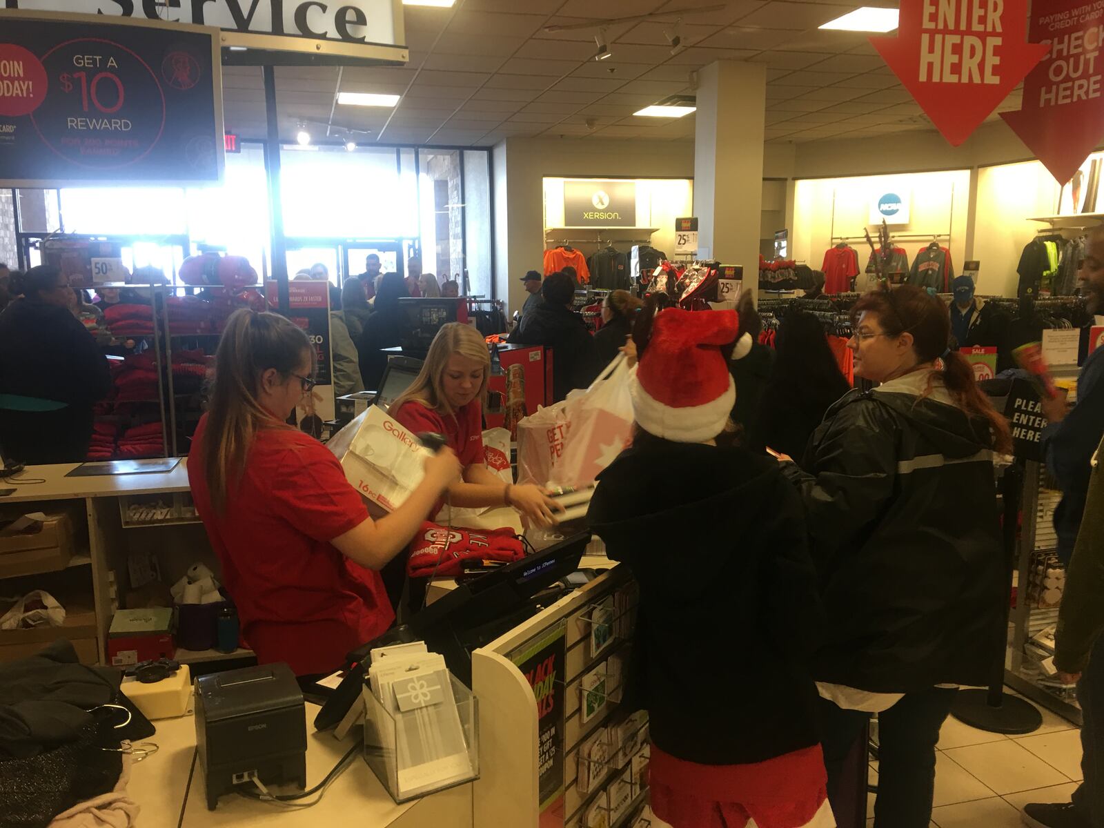 Shoppers were out for Black Friday on Nov. 24, 2017, throughout the Dayton area. KARA DRISCOLL / STAFF