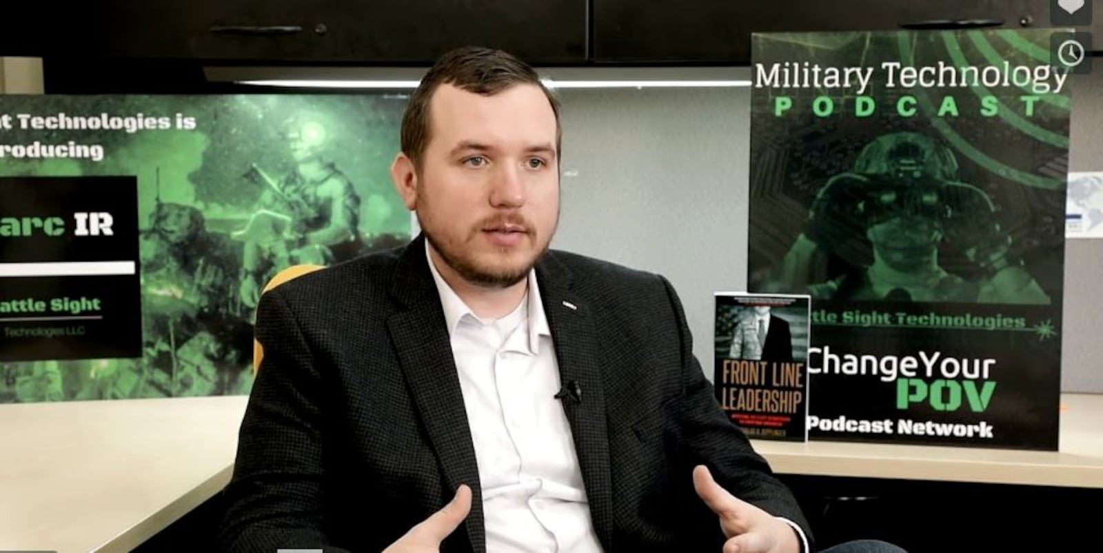 Nicholas Ripplinger, Battle Sight Technologies co-founder, leads a company that has created a technology that creates writing visible exclusively to military, law enforcement and emergency management agencies using night vision.