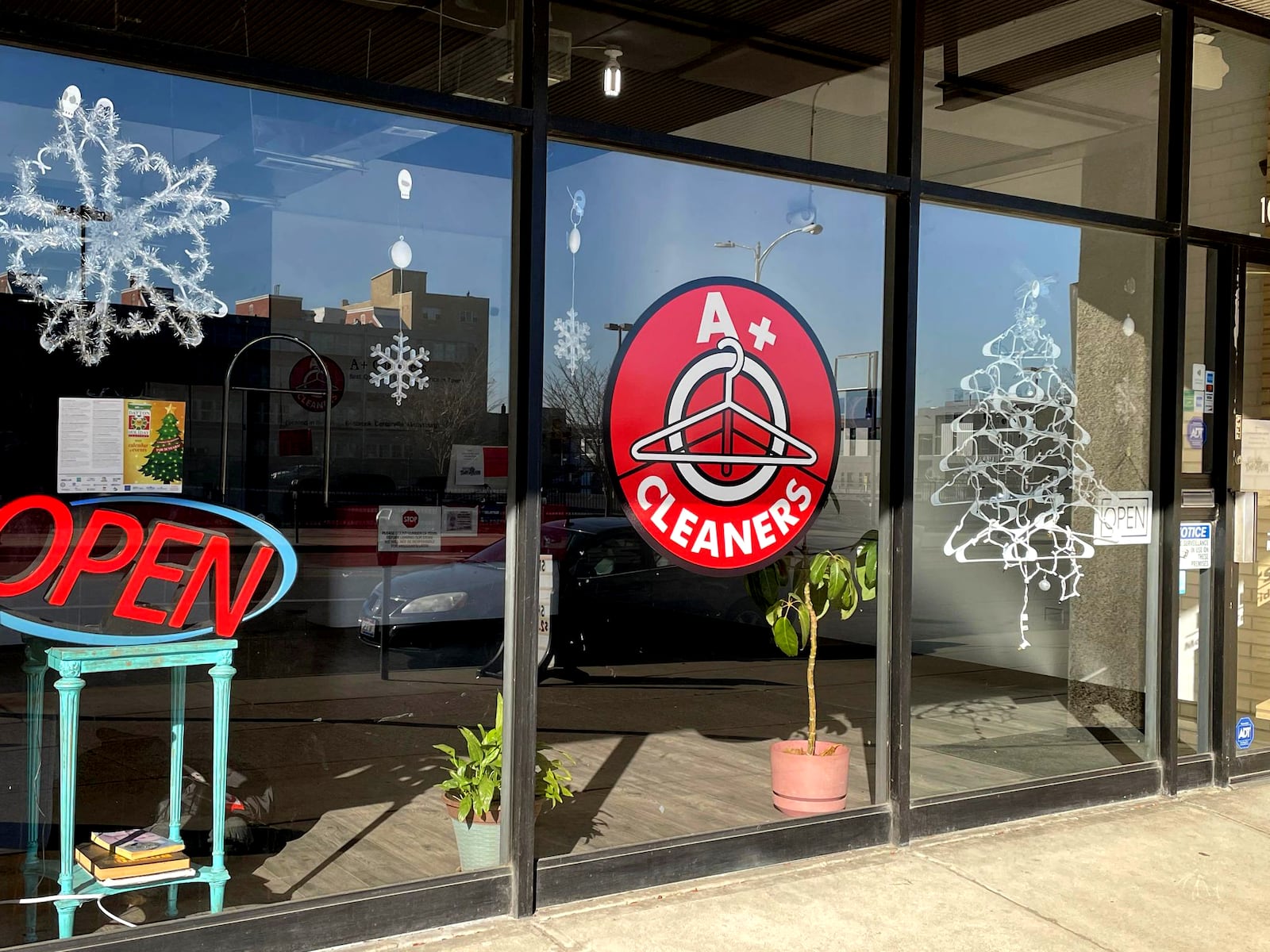 A+ Cleaners, competitor in the downtown Dayton Whimsical Windows contest in 2022