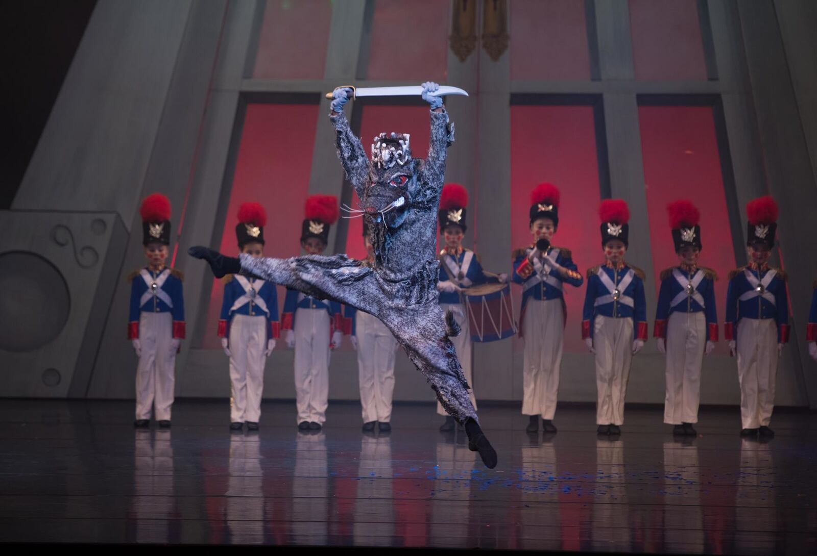 Rat King with soldiers in the Nutcracker being presented by the Dayton Ballet Dec. 9-18 at the Schuster Center in Dayton. PHOTO BY SCOTT KIMMINS