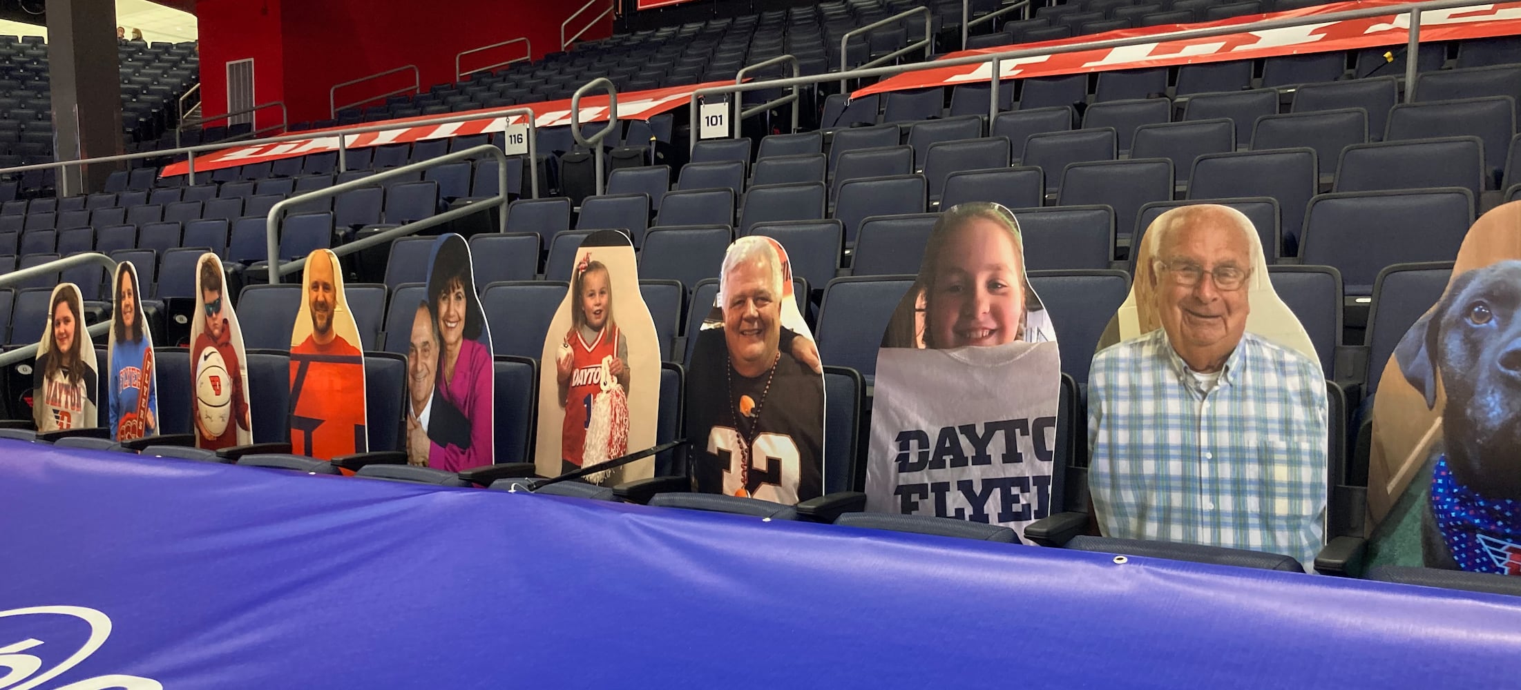 Photos: Dayton Flyers fan cutouts at UD Arena