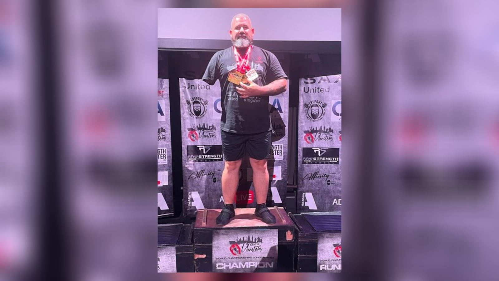 Middletown resident Mike Diehl brought home international gold in a recent strongman competition with a top finish in a London contest of strength. CONTRIBUTED