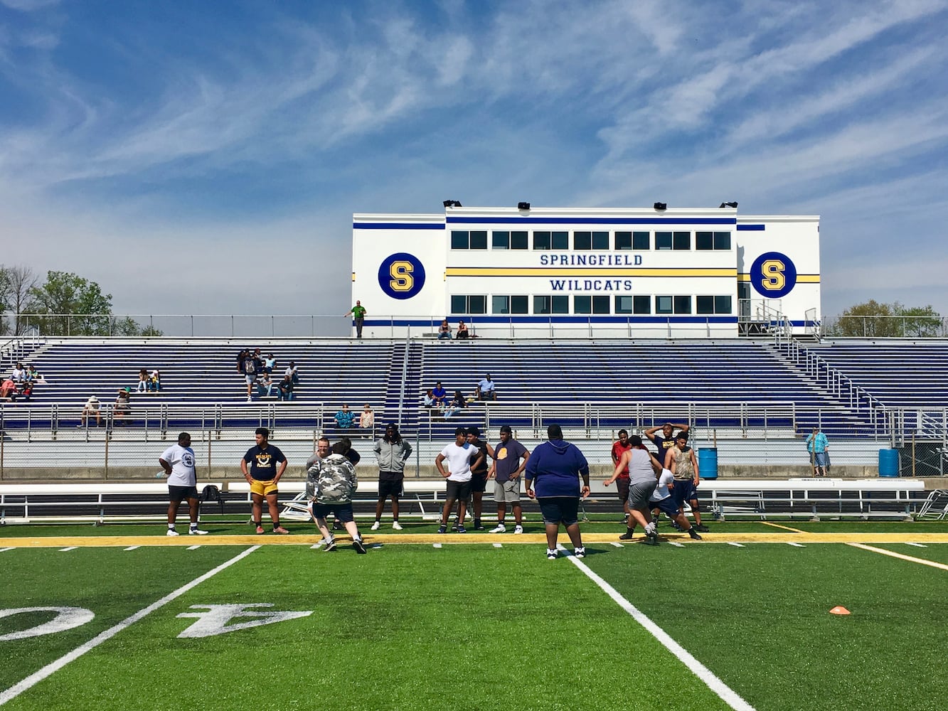 Area high schools host college football scouting combine