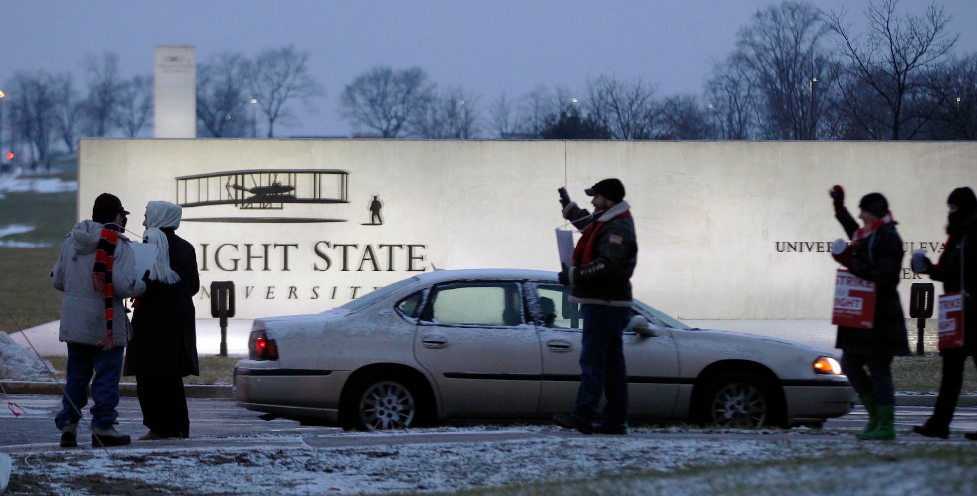 PHOTOS: Faculty at Wright State strike