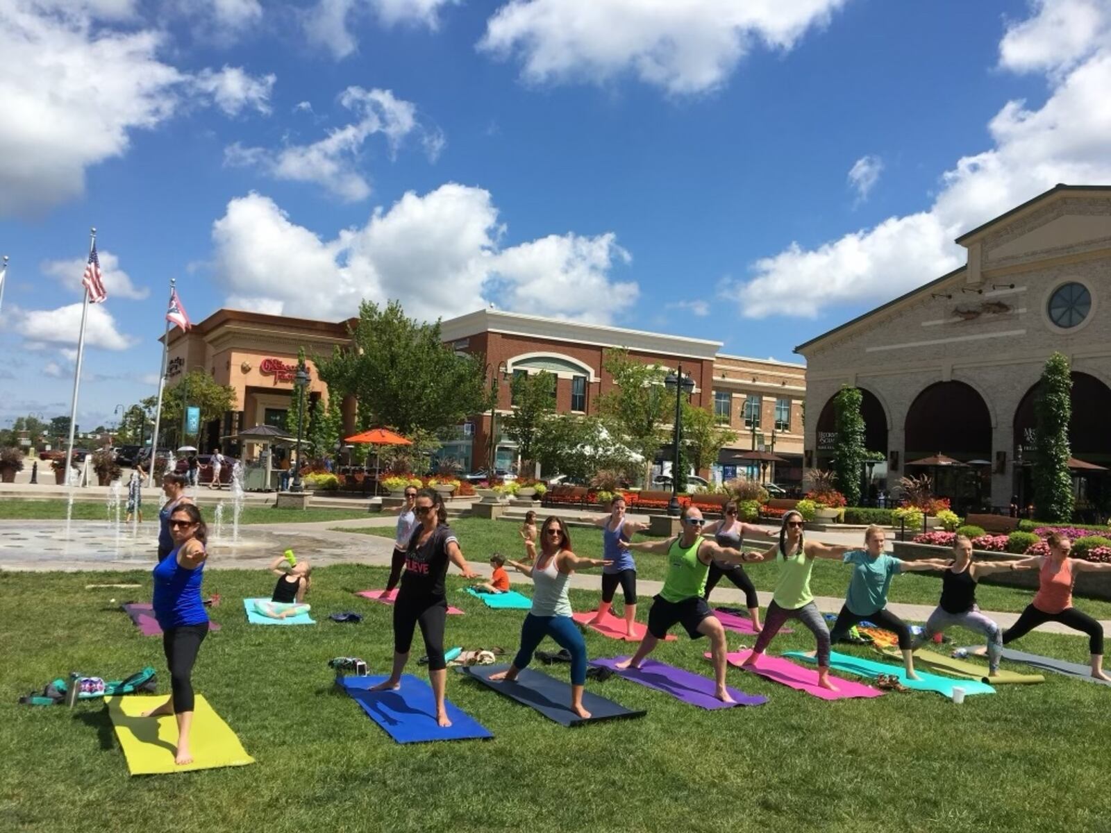 Indigo Yoga offers free yoga classes at The Greene. CONTRIBUTED