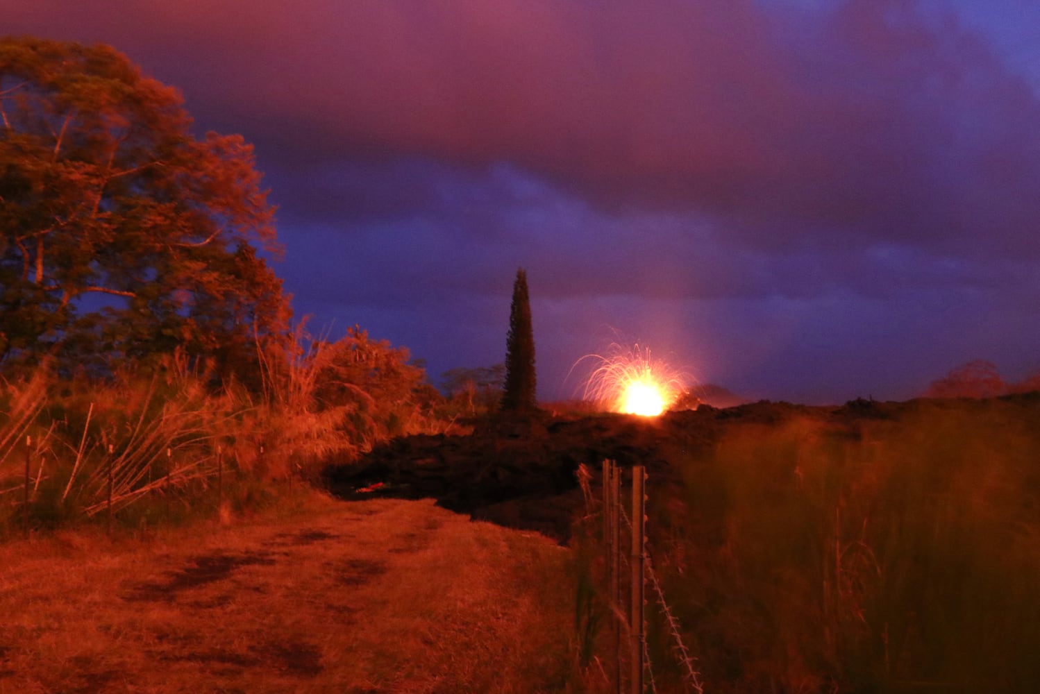 Photos: Hawaii volcano erupts