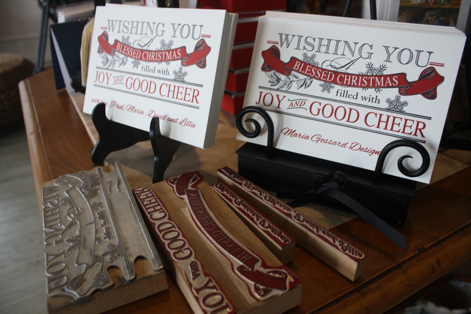 PHOTOS: Oakwood shop crafts cards with foot-pedal letterpress