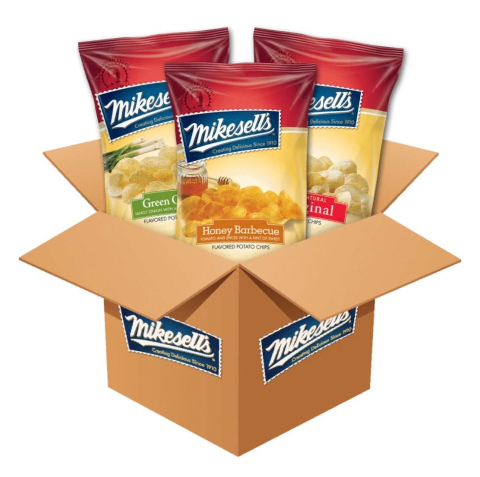 For people who’d rather go straight to the starchy source, the Mikesell’s website sells “Build Your Own Case — The Chipper Shipper.” Starting at $18, The Chipper Shipper includes six bags of chips and the buyer gets to select the flavor for each bag.