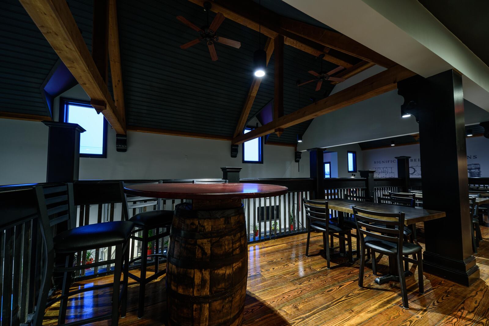 The new Warped Wing Brewpub & Smokery, located at 5650 Tylersville Road in Mason will celebrate its grand opening on Friday, Feb. 4, 2022 from 11 a.m. to midnight. Take a sneak peek inside the brewery’s third location, which will join Warped Wing Brewing Company’s original downtown Dayton brewery & taproom at 26 Wyandot Street and The Warped Wing Barrel Room & Smokery at Wright Station in Springboro. TOM GILLIAM / CONTRIBUTING PHOTOGRAPHER