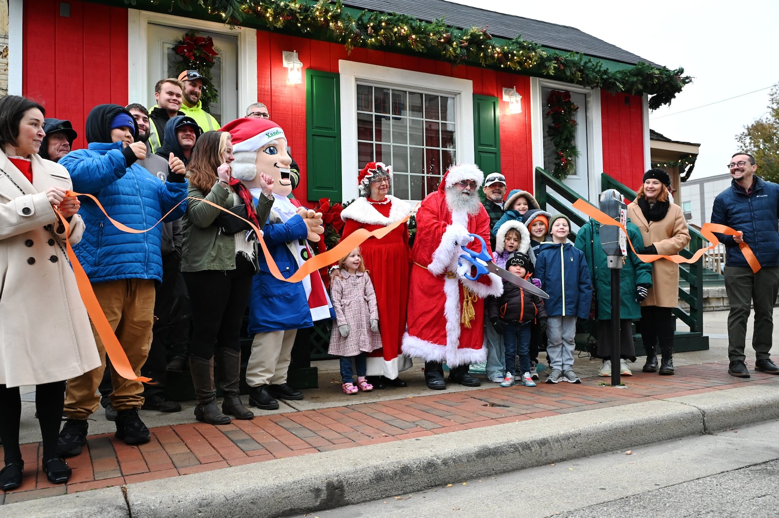 The city of Hamilton's Santa House in front of the Historic Butler County Court House reopened in November for this year's Christmas season after a renovation with a significant investment from the Hamilton Community Foundation. MICHAEL D. PITMAN/STAFF