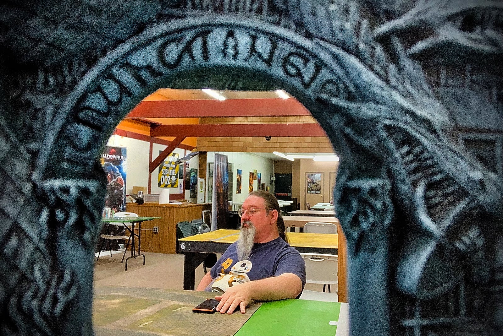 Andrew Coen, co-owner of Bookery Games in Fairborn, talks about entering the world of board games and roleplaying games. MARSHALL GORBY\STAFF 