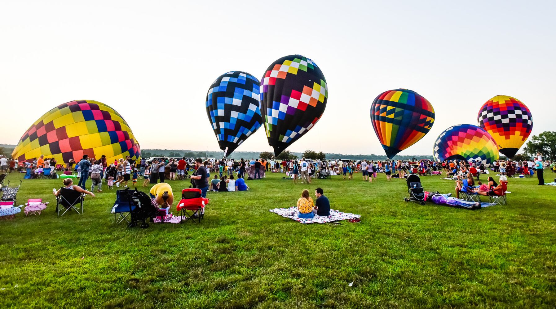 Ohio Challenge balloon glow and fireworks