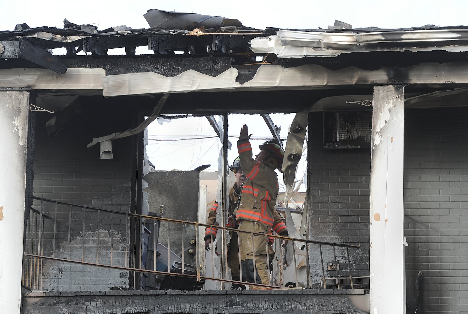 Apartment complex damaged in fire