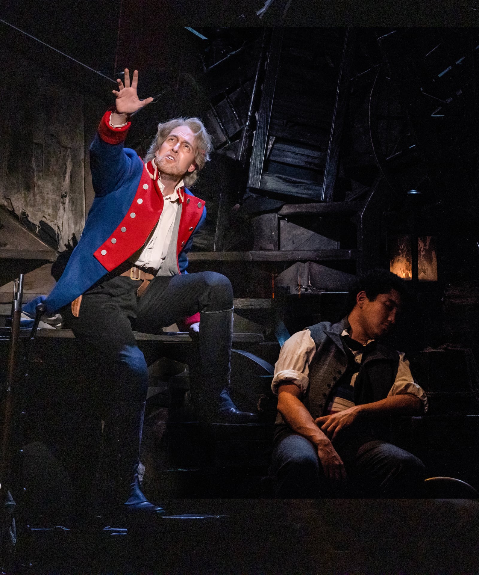 Nick Cartell portrays Jean Valjean and Gregory Lee Rodriguez is Marius in "Les Misérables." CONTRIBUTED