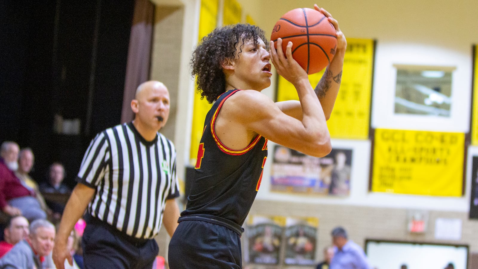 Fenwick's Jude Hooks shoots during Tuesday night's game at Alter. Hooks led the Falcons with 19 points.  CONTRIBUTED/Jeff Gilbert