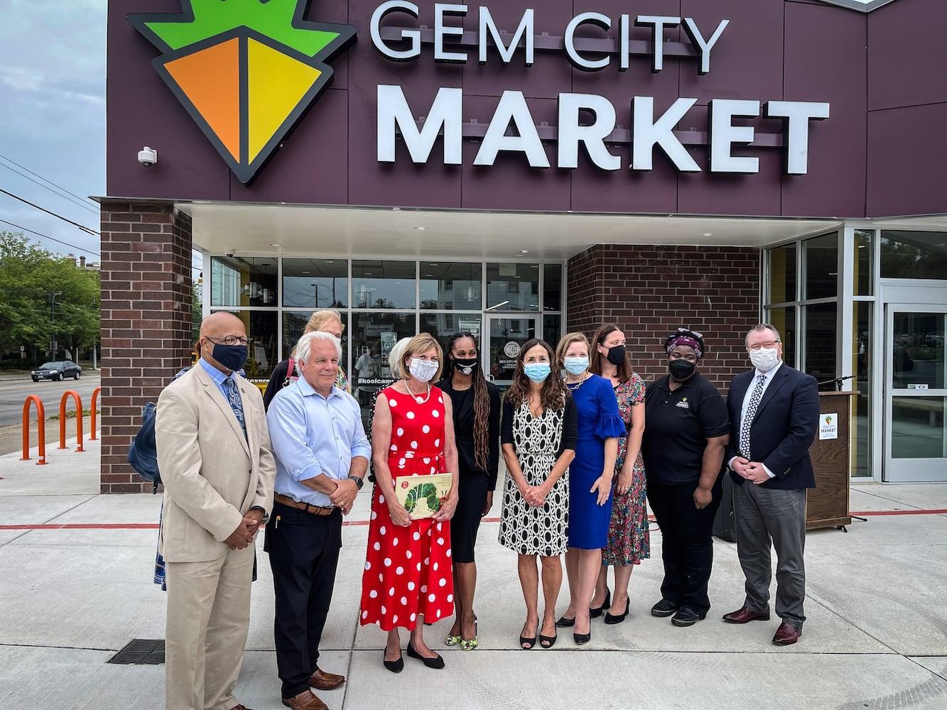 Ohio First Lady Fran DeWine stopped by the Gem City Market to promote imagination library in Dayton