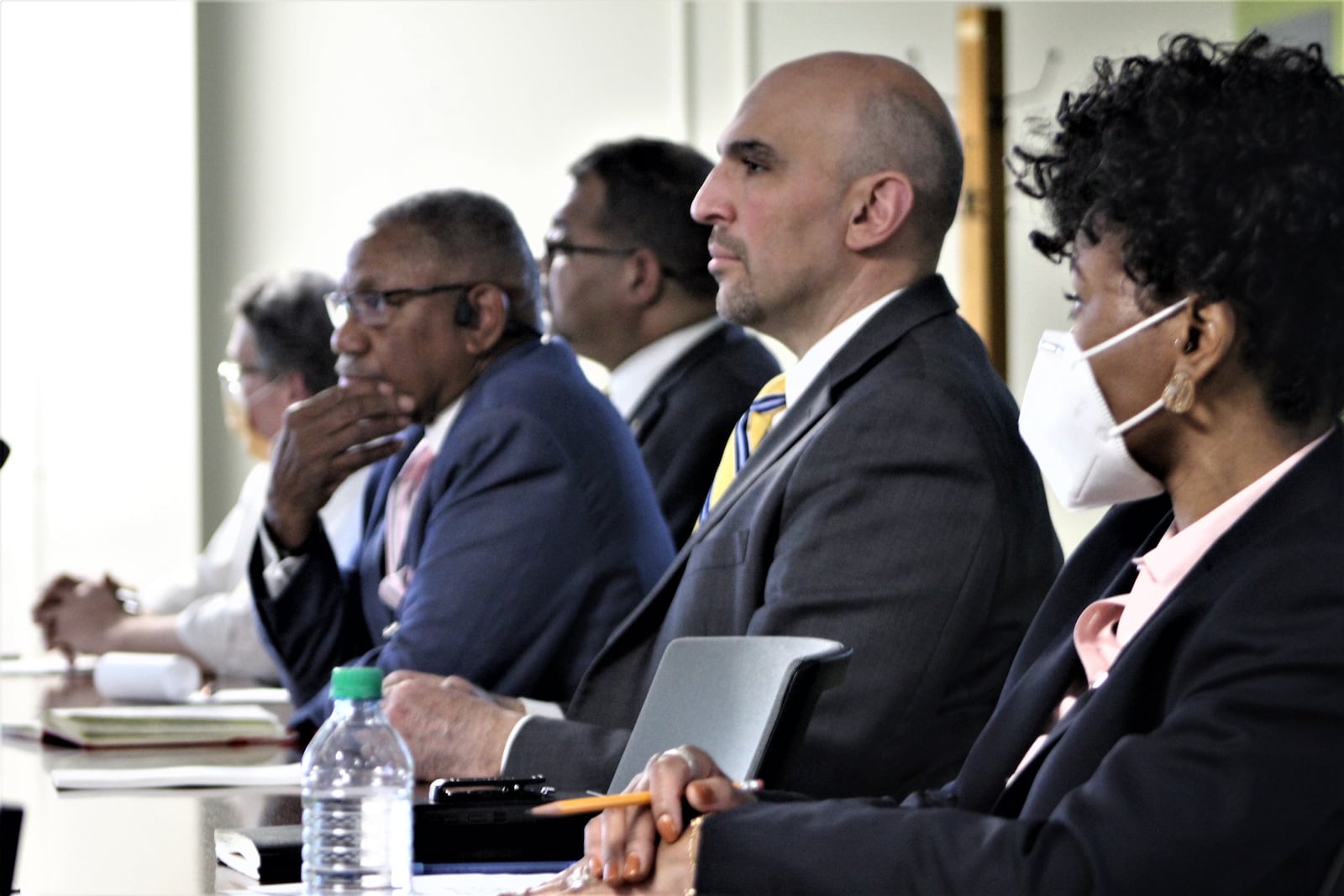 Dayton City Commission at a work session on Wednesday. CORNELIUS FROLIK / STAFF