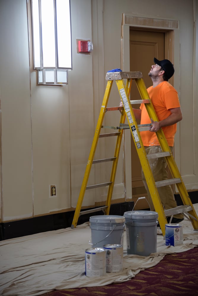 PHOTOS: Construction nears finish on new event center in historic Liberty Tower