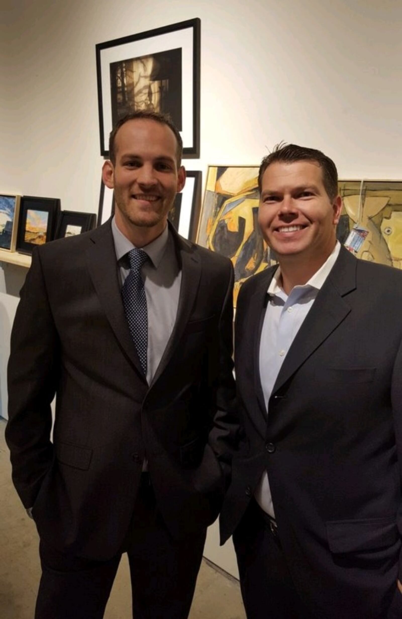 On Par Entertainment, a one-of-a-kind entertainment center featuring mini-golf, bowling, darts, foosball, self-pour taps, food and more, is coming to Beavercreek across from The Greene Town Center. Pictured are Daniel Huiet (left), who owns the entertainment center with his business partner, Emanuel Gana (right). CONTRIBUTED PHOTO