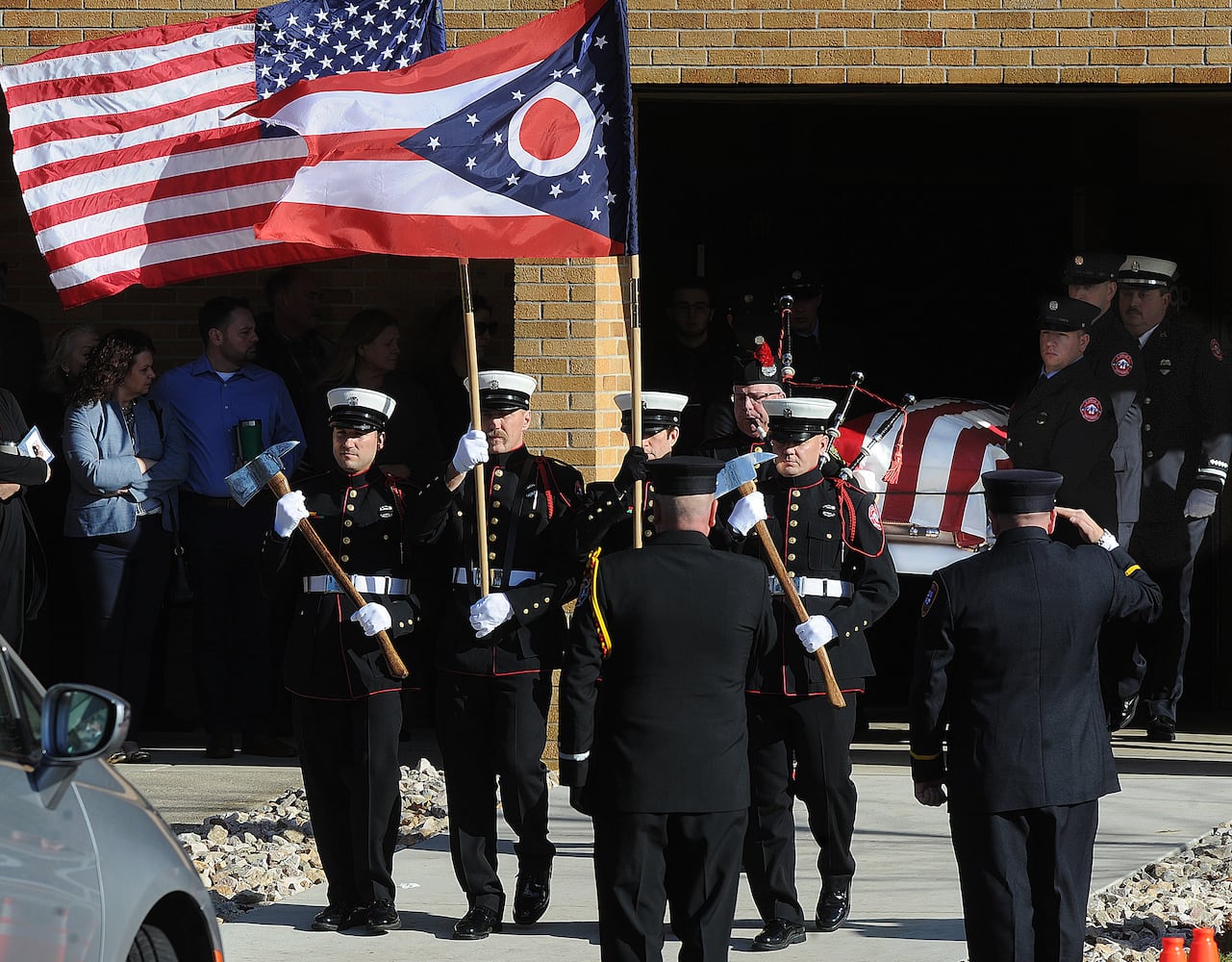 firefighter procession