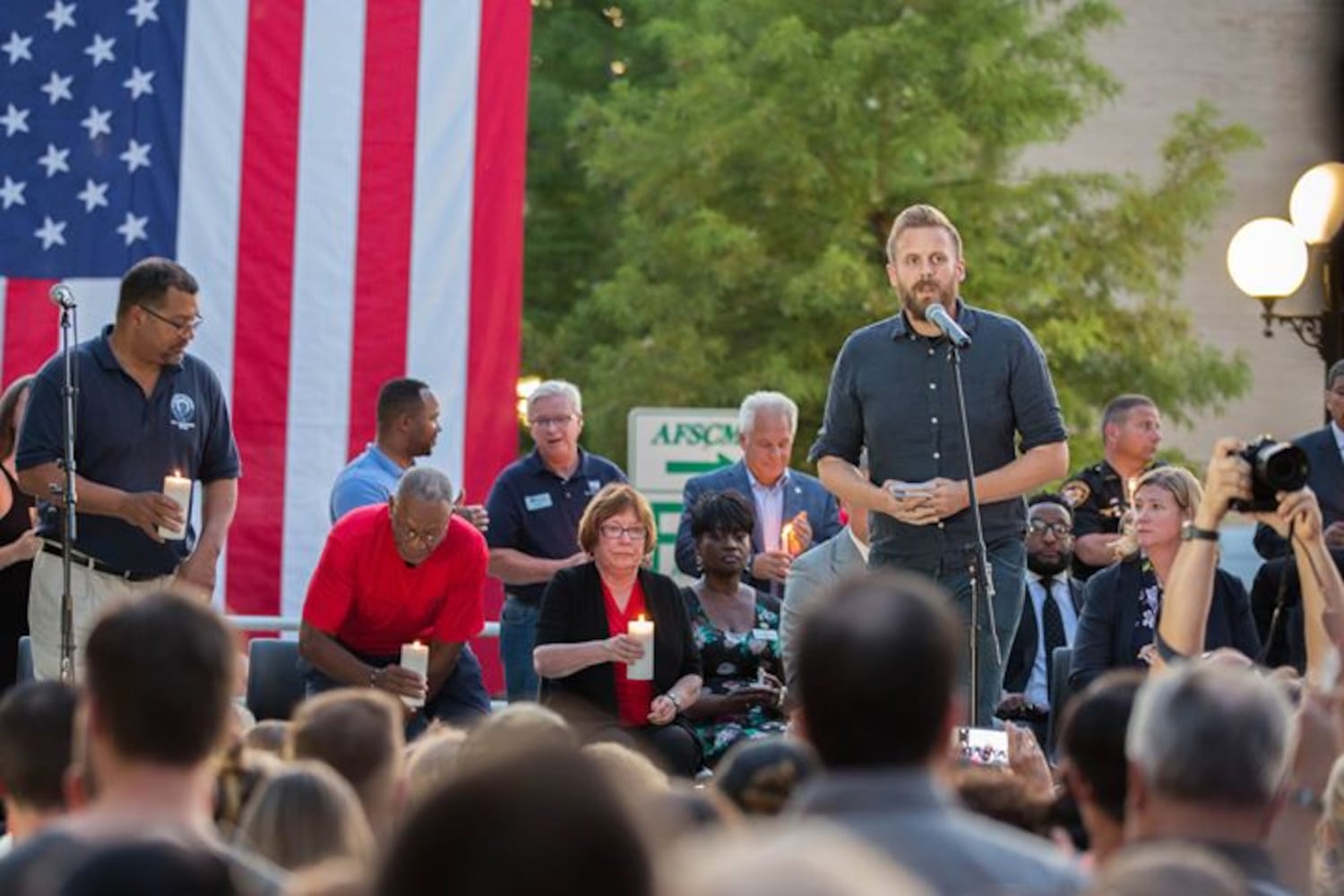 PHOTOS: Candlelight vigil in Dayton after shooting