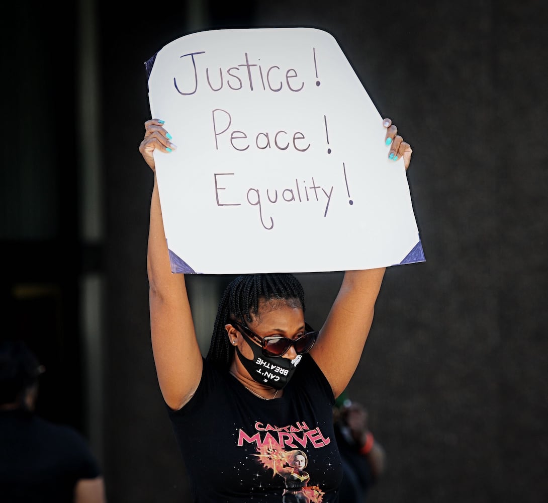 Hundreds gather for protest in Dayton