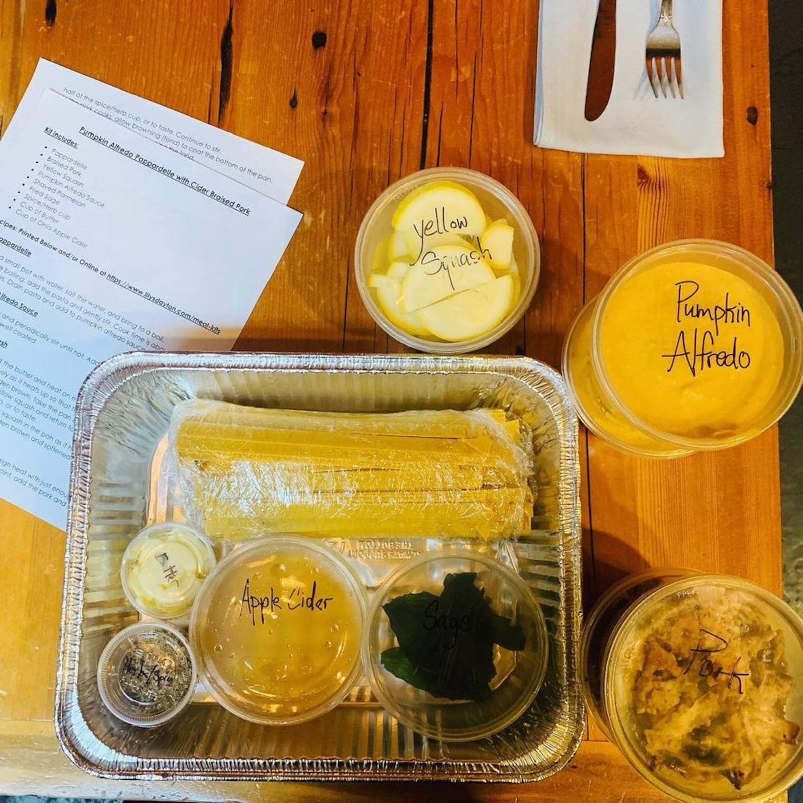 Lily's Dayton now offers meal kits to-go.