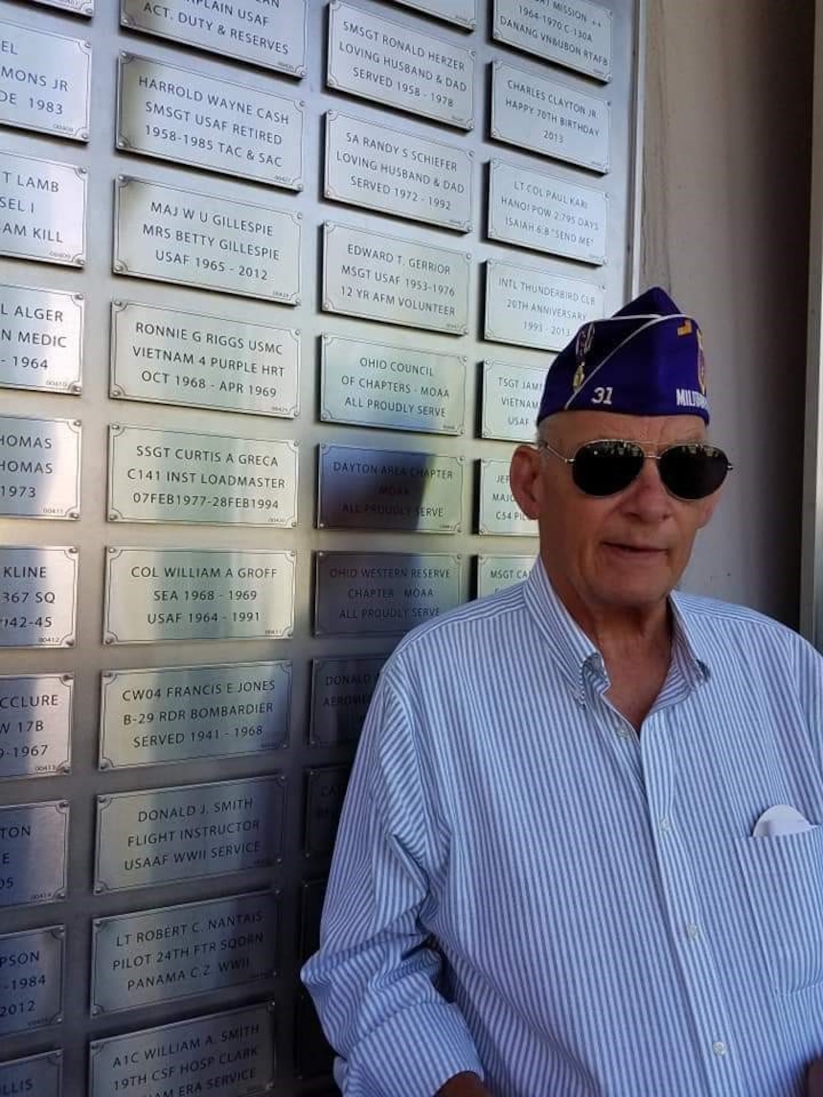 Ron Riggs, at about 2019, at the National Museum of the U.S. Air Force. Contributed