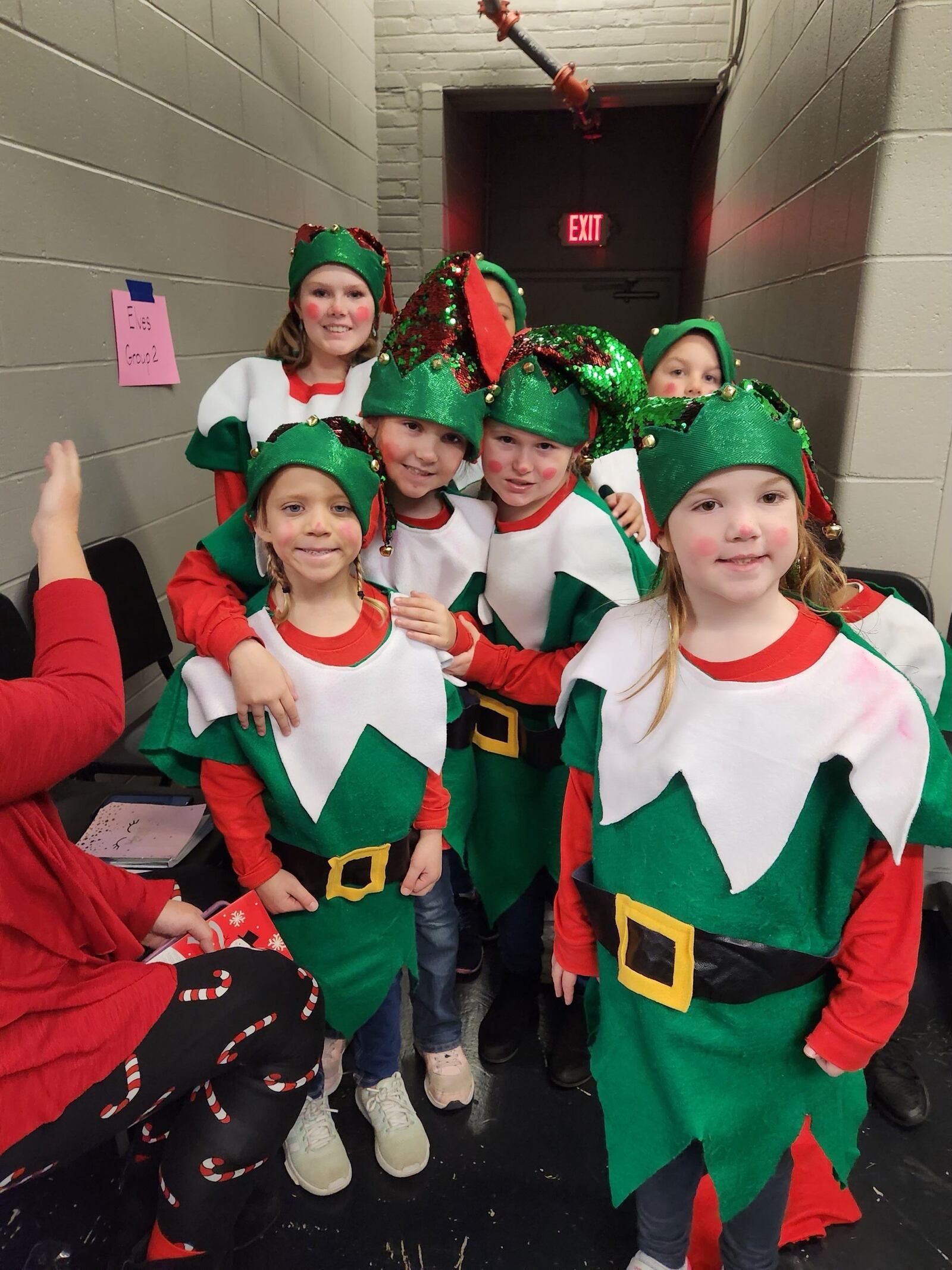 Performers from “Rudolph the Red-Nosed Reindeer Jr.” show at the John Legend Theater in December.