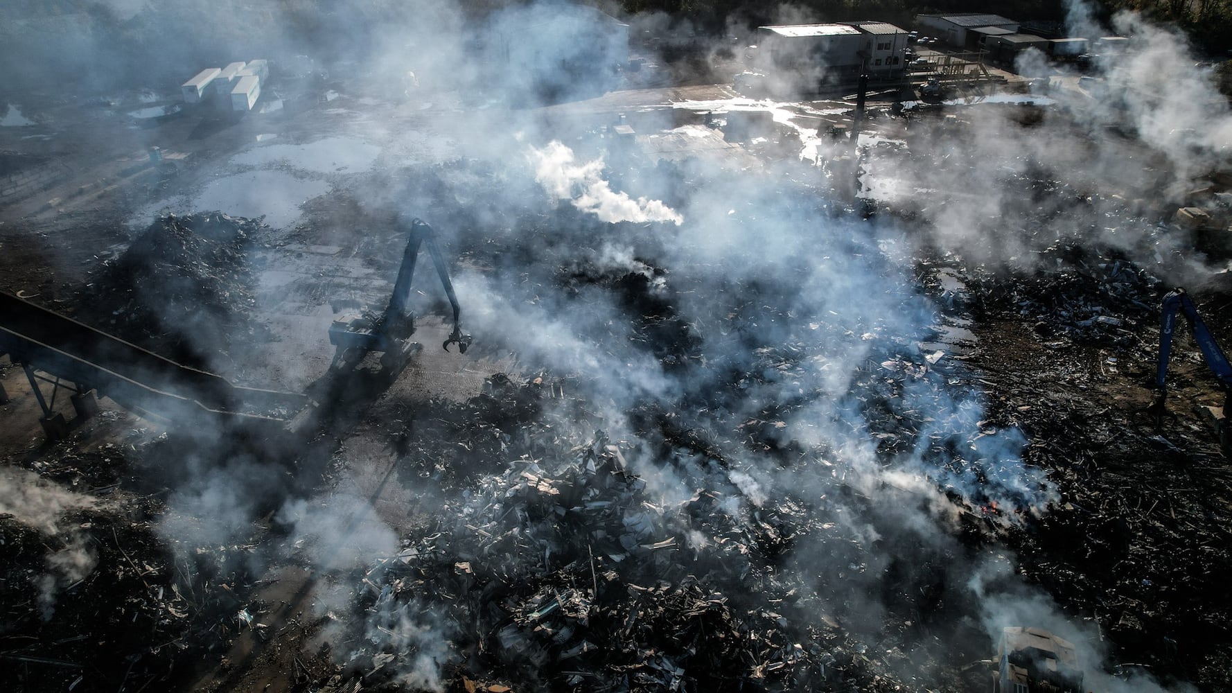 Cohen Recycling Center fire