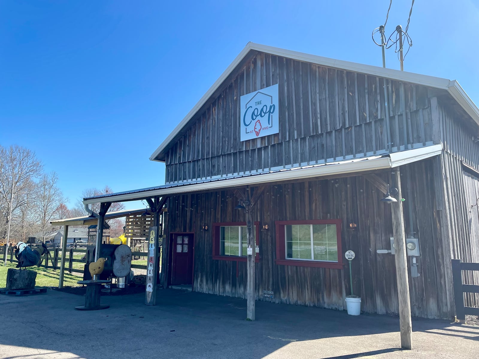 The Dayton Barbecue Company now has a permanent spot at Hidden Valley Orchards in Lebanon after operating there for nearly three months last year. NATALIE JONES/STAFF