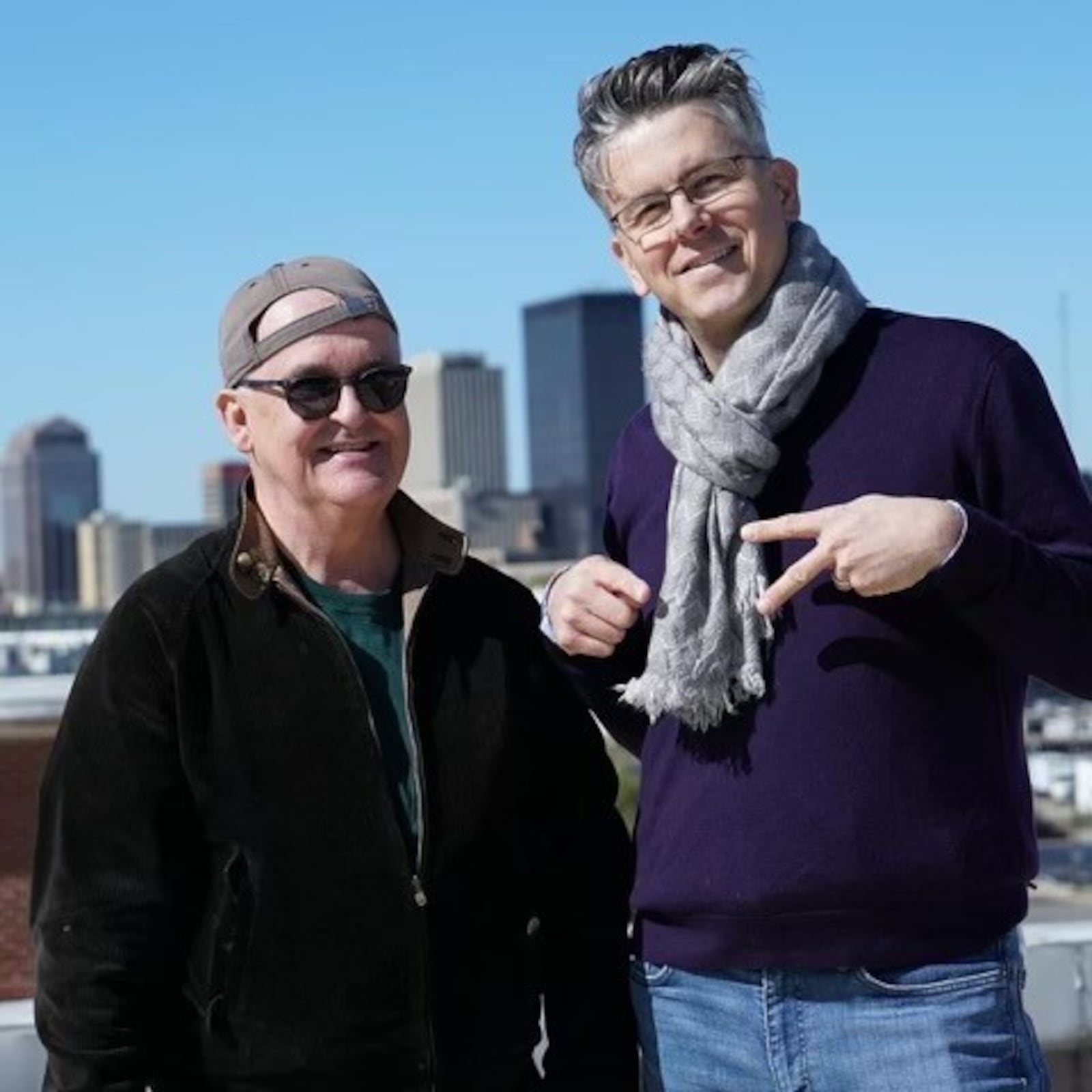 John Gower (left) and Jason Antonick (right) co-host the original docuseries from the Indigo Life Network "Decoding Dayton." 