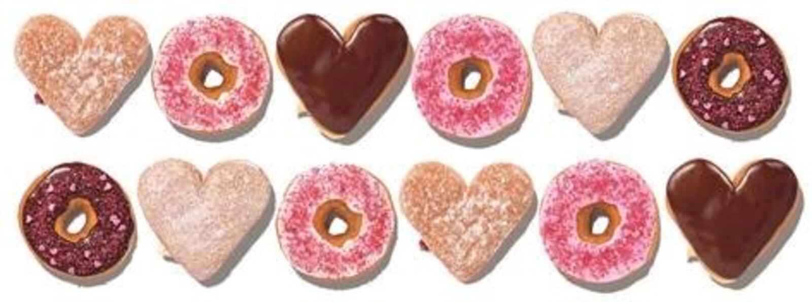 Dunkin’ has unveiled its Valentine’s Day lineup of treats. CONTRIBUTED PHOTO