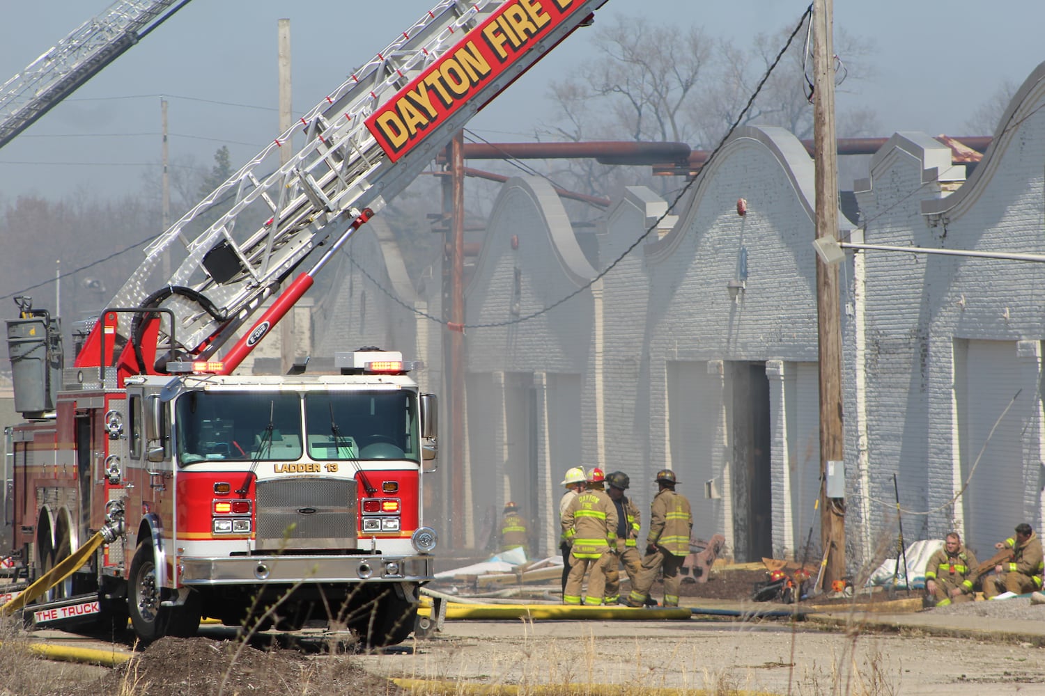 Fire at Wright brothers airplane factory site