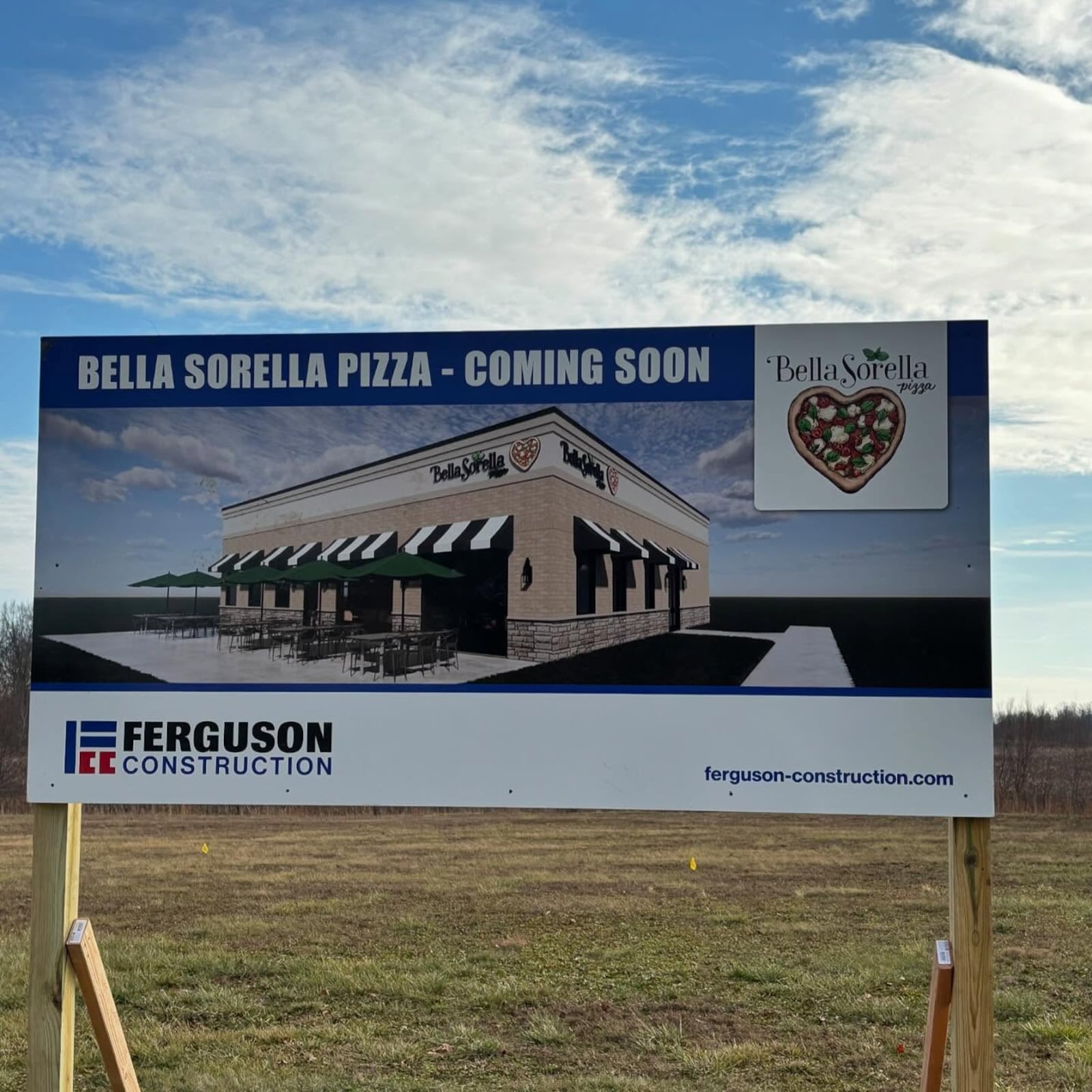 The owners of Bella Sorella Pizza are planning a late summer/early fall opening for their new restaurant, located just east of Esther Price in Clayton (FACEBOOK PHOTO).