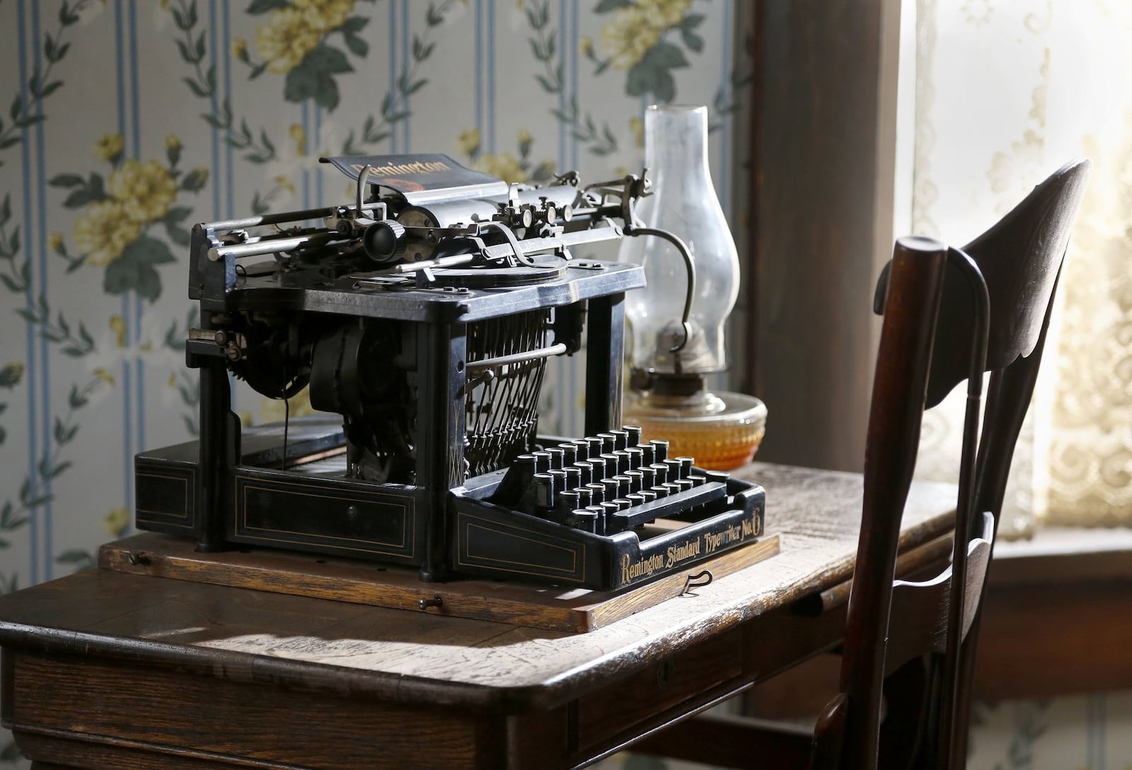 Besides composing poems and literature, Paul Laurence Dunbar used a Remington Standard typewriter to write his work, editorials for newspapers and for correspondence. The Paul Laurence Dunbar Historic Site is much the same as when the poet lived there. LISA POWELL / STAFF